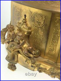 Antique Louis XIV D'ore Bronze Putti Jewelry Box C. 1850 Very Nice Rare -b. Offer