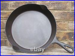 Antique Marion Cast Iron #9 Skillet Seasoned Flat ERIE Ghost Marked Very Nice