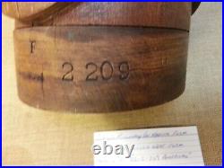 Antique Millenary Hat Making Wooden Form Stamped American Very Nice Condition