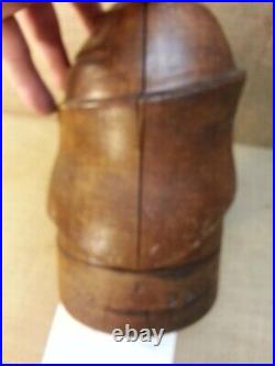 Antique Millenary Hat Making Wooden Form Stamped American Very Nice Condition