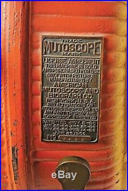 Antique Mutoscope Nickelodeon Arcade Very Nice condition Circa 1899-1905