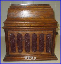 Antique Oak Edison Amberola 30 Cylinder Phonograph very nice condition