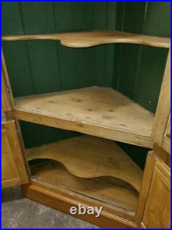Antique Pine Corner Cabinet Early Hand Made Primitive Very Nice