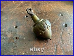 Antique Plumb Bob Ornately Cast Brass, Nut/Acorn Style Very Nice 400gm