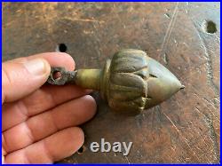 Antique Plumb Bob Ornately Cast Brass, Nut/Acorn Style Very Nice 400gm