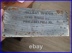 Antique Porcelain 1914 Pennsylvania License Plate Very Nice 109 Year Old Plate