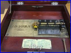 Antique REGINA Music Box (1800s) Very Nice 28 Discs included (Working)