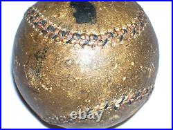 Antique Red & Black Stitch Baseball Nicely Aged Stitching Tight Very Faint Marks