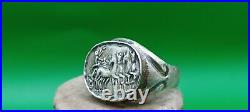 Antique Roman Empire Silver Ring Very Nice