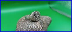 Antique Roman Empire Silver Ring Very Nice (Griffin)