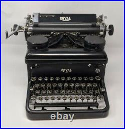 Antique Royal KHM Typewriter Touch Control 1930s Very Nice