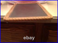 Antique School Slate Double Sided chalkboard Twined Edges Nice Very Old