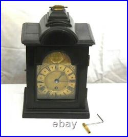 Antique Small Bracket Clock RUNS Thos. Pott London VERY NICE