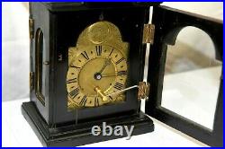 Antique Small Bracket Clock RUNS Thos. Pott London VERY NICE