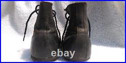 Antique Stacked Leather Football Shoes Very Nice