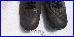 Antique Stacked Leather Football Shoes Very Nice