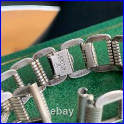 Antique Sterling Silver 19.2mm Wristwatch Bracelet Very Nice
