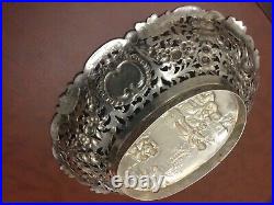 Antique Sterling Silver Basket With 850 Stamped This Is A Very Old Nice Piece