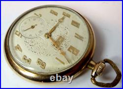 Antique Very Nice Mens Gruen Guild Semithin 754 Gold Fil 15'j Sz 12 Pocket Watch