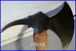 Antique Victorian Curved Spike Fireman's Fire Axe VERY NICE