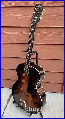 Antique Vintage 1930s Marwin Star Acoustic Archtop Guitar & Case VERY Nice