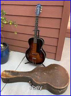 Antique Vintage 1930s Marwin Star Acoustic Archtop Guitar & Case VERY Nice
