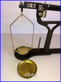 Antique Vintage Cast Iron Twin Beam GRAM SCALE. VERY NICE CONDITION