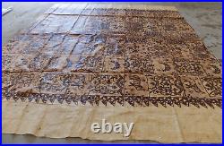 Antique/Vintage Polynesian Bark Cloth/Tonga-14 Ft X 12 Ft 10-Very NICE