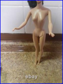 Brunette Barbie Doll Ponytail #5 Very Nice Doll 1960's Greasy Face