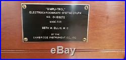 Cambridge Instrument Co. Simpli-Trol Electrocardiograph-Stethograph. Very Nice