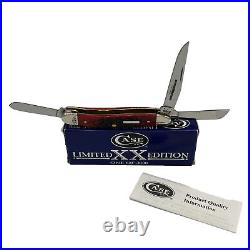 Case XX Limited XX Edition 1 of 3000 Very Nice 3 Blade Antique Shields Rare Z6