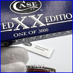 Case XX Limited XX Edition 1 of 3000 Very Nice 3 Blade Antique Shields Rare Z6
