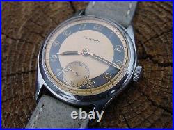 Certina Two tone dial with sub second Swedish Military typ watch in a Very Nice