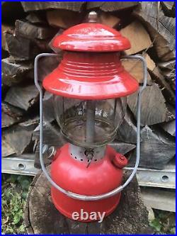 Coleman Model 200A Lantern Red Single Mantle May 1956 Very Nice Condition