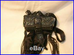 DUVELLEROY PARIS VICTORIAN FANCY EVENING BAG WithGUTTA PERCHA FITTINGS VERY NICE