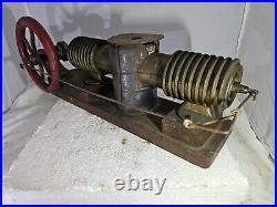 Essex twin cylinder opposed sterling cycle hot air engine Rare antique very nice