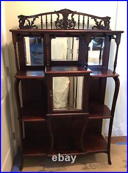 Etagere, VERY nice, 7 shelves 4 mirrors, real solid, great detail! BEAUTIFUL