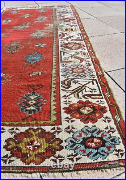 Fabulous Antique Middle Anatolian Rug Collector Item Distressed Konya Ladik Rug