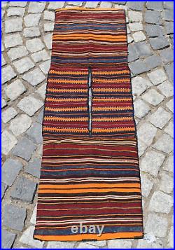Fabulous Antique West Anatolian Awesome Collector Item Kilim Saddlebag Wool Rug