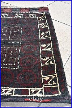 Fabulous Rare Antique Rug 29''x27'' Turkoman Tribal Completely Mafrash Bag Rug