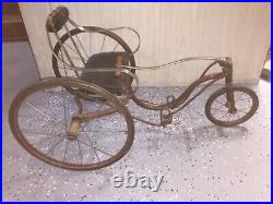 Fairs Antique Child's Pedal Cart Tricycle (velocipede) Original Very Nice