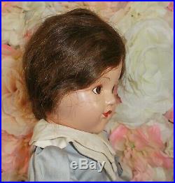 HISTORICAL DOLL Effanbee composition 14 PLYMOUTH COLONY rare very nice