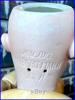 Halbig CM Bergmann S & H Vintage Bisque Doll 19 German, Very Nice