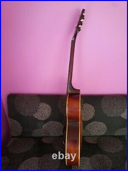 Harmony Broadway archtop guitar 1969 vintage USA neck reset done, very nice