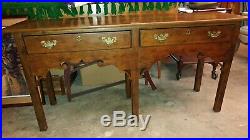 Henredon Long Couch / Hall Table with two Drawers Very Nice Table