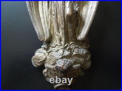 J2346 Antique Bronze Angel With Putty Very Nice Detailed See Des