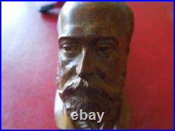 J5499 Antique/vtg King Edward Very Nice Carved Tabacco Pipe See Descr