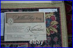 Karastan Rug WILLIAMSBURG Collection 557 Kirman Vase 8.2x11.7 Very Nice #92621