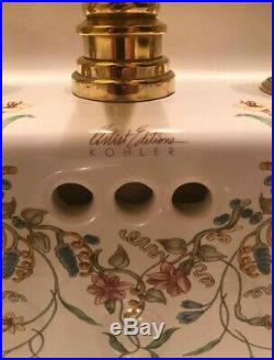 Kohler English Trellis Artists Edition Pedestal Sink And Faucet Very Nice