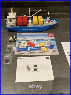 Lego Vintage Set 4030 Cargo Carrier Boat Ship City Very Nice Set